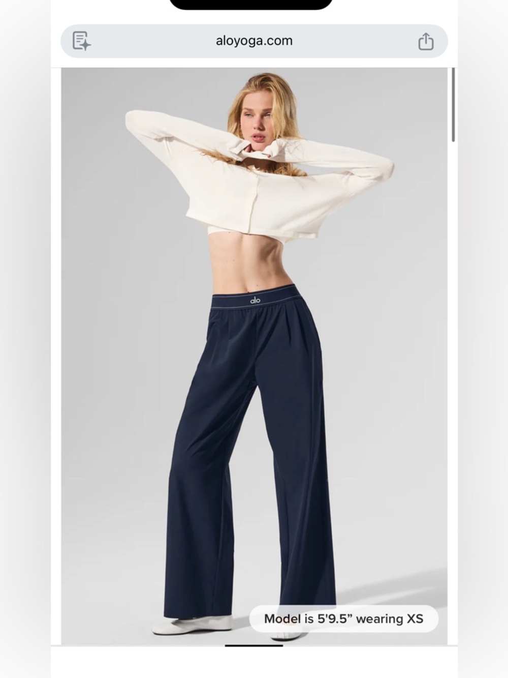 New with tags ALO Suit up trousers